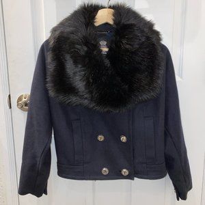 SOLD ON DEPOP - Juicy Couture Dark Blue Jacket